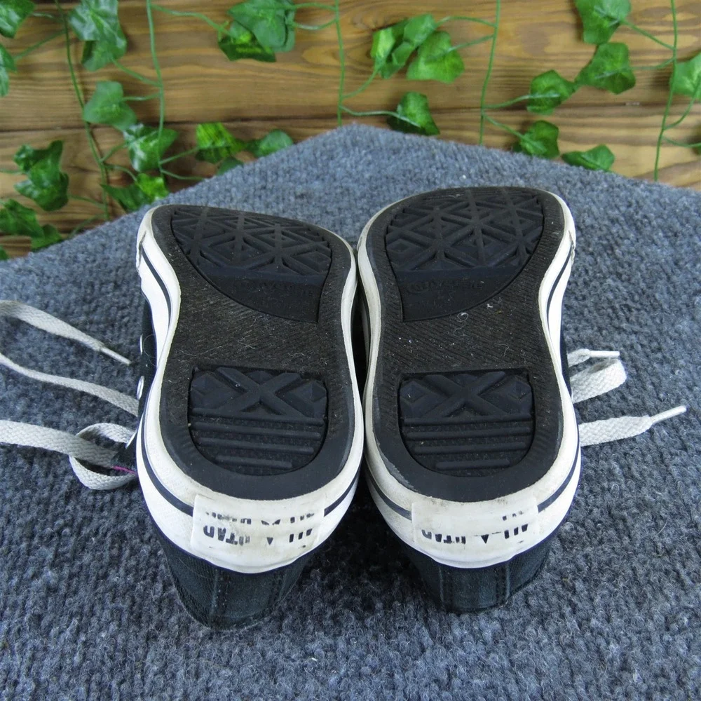 Converse Sneaker Low Top Dual Girl Y 1 Medium Athletic‎ Black Fabric Lace Up
